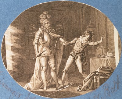 Don Giovanni and the Statue of the Commandantore that has Come to Life, Act II Scene IV, from 